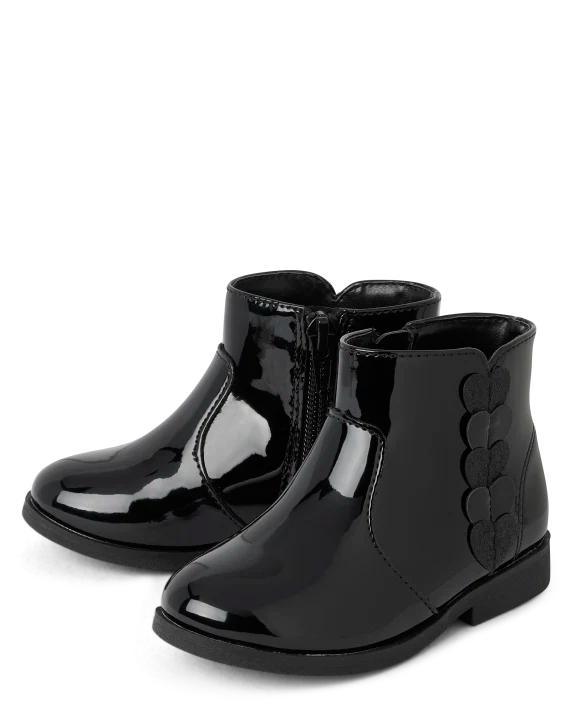 Botines Ni?�as con estampado de coraz?�n �?? TUShophn