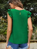EMERY ROSE Top sisa con fruncido de espalda con abertura de ojo
