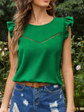 EMERY ROSE Top sisa con fruncido de espalda con abertura de ojo