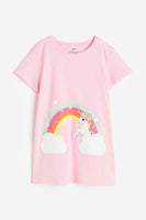 Vestido estampado de unicornio