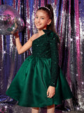 Chica preadolescente Vestido de fiesta de un hombro