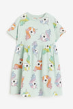 Vestido con estampado de unicornios