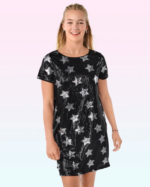 Vestido Kids con estampado de estrellas