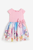Vestido con estampado de unicornios