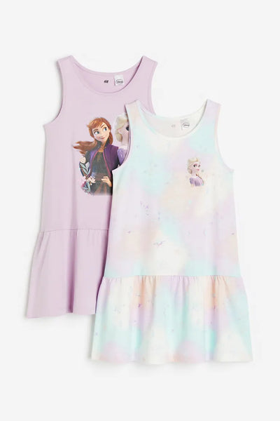 Vestido con estampado de Frozen