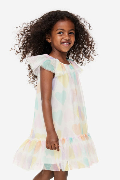 Vestido con estampado de Corazones