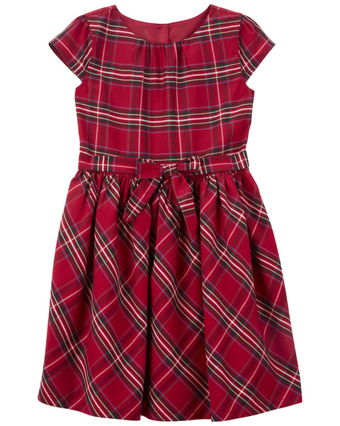 Vestido Kids estampado  a cuadros