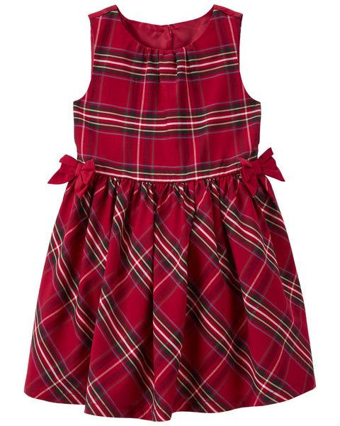 Vestido toddler estampado a cuadros