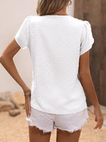 Blusa con Lunares con diseño de fruncido