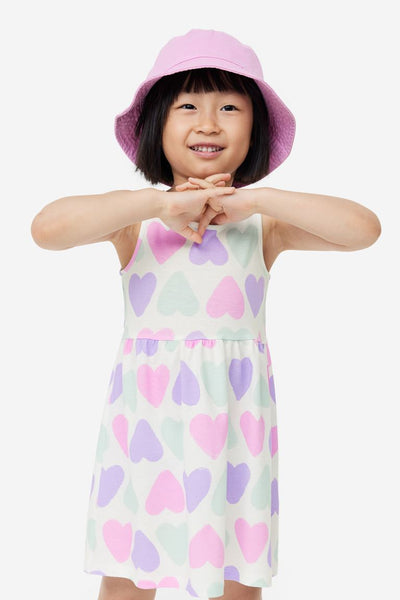 Vestido con estampado de Corazones