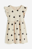Vestido estampado de corazones