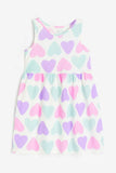 Vestido con estampado de Corazones
