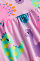 Vestido para Niña con estampado de Dinosaurios