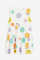 Vestido con estampado de dibujos