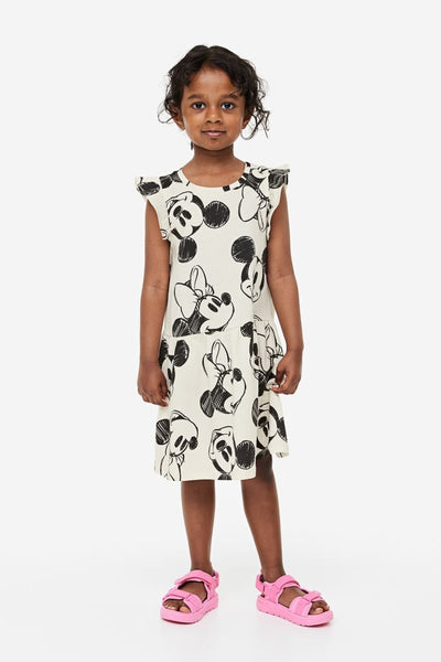 Vestido con estampado de Minnie
