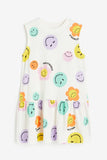 Vestido con estampado de dibujos