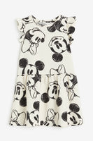 Vestido con estampado de Minnie