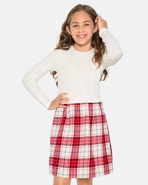 Vestido kids a cuadros