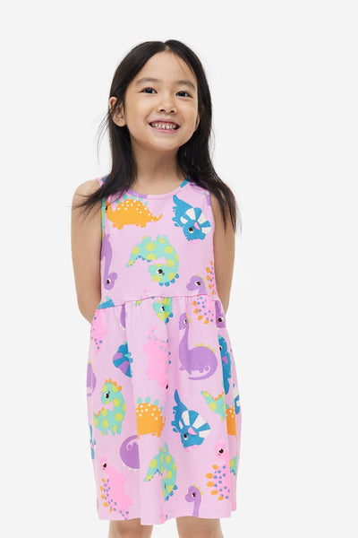 Vestido para Niña con estampado de Dinosaurios