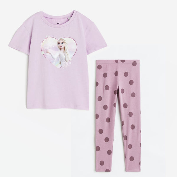 Set de niña con estampado de frozen