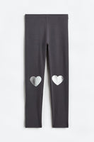 Leggins con estampado de corazón