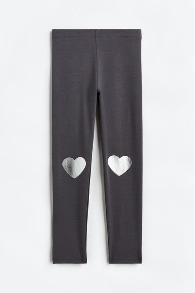 Leggins con estampado de corazón