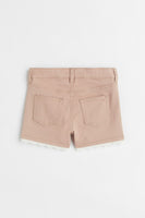 Set de niña  shorts y camisa cuello encaje