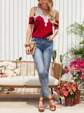 Top ribete con encaje 603905