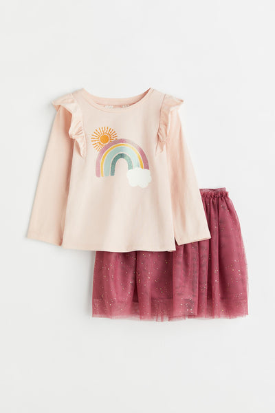 Set kids Camisa y Falda