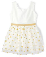 Vestido toddler con estrellas brillantes