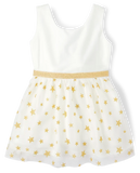 Vestido toddler con estrellas brillantes