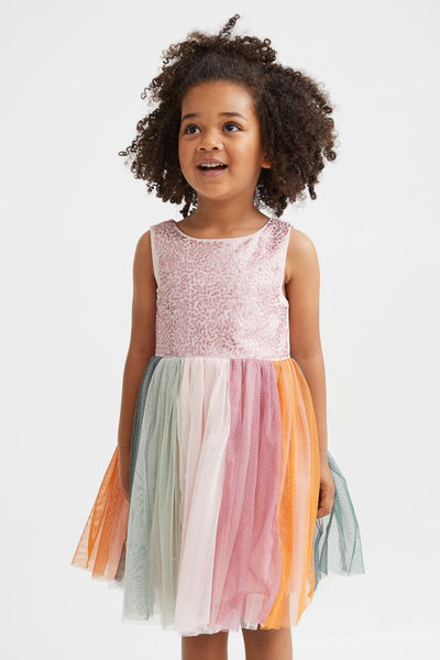 Vestido Kids con lentejuelas