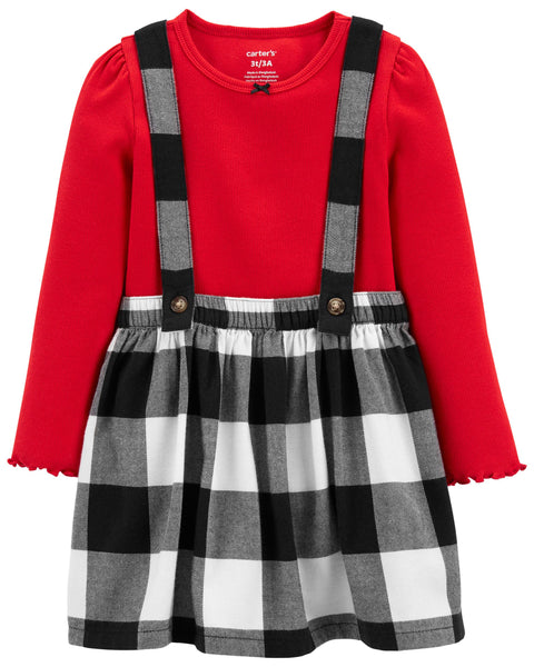 Set toddler Camisa Falda a Cuadros