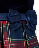Vestido toddler de tejido a cuadros