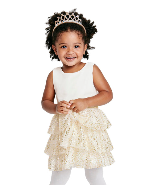 Vestido toddler Dorado