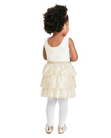 Vestido toddler Dorado