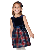 Vestido toddler de tejido a cuadros