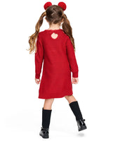 Vestido toddlers de punto trenzado