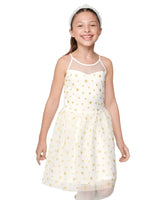 Vestido kids de malla con estrellas brillantes