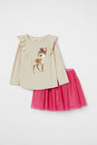 Set toddler Camisa Falda