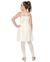 Vestido kids de malla con estrellas brillantes